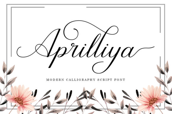 Aprilliya: An Elegant Script Font for Classic and Luxurious Design
