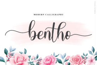 Bentho: A Romantic Script Font for Elegant Designs