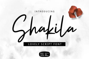 Discovering Shakila: The Script Font That Brings Charm and Simplicity to Every Project