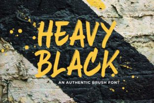 Heavy Black: A Bold Script Font That Feels Both Casual and Commanding