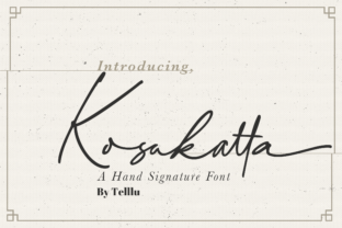 Kosakatta: Where Refined Calligraphy Meets Modern Script Design