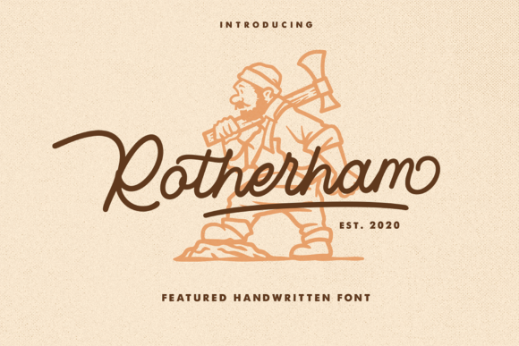 Rotherham: A Classy Monoline Script That Brings Character to Design Projects