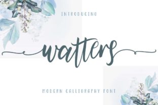 Watters: A Wholesome Script Font for Authentic Design Projects