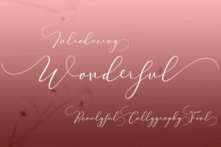 Wonderful: A Script Font with Classic Calligraphy Roots